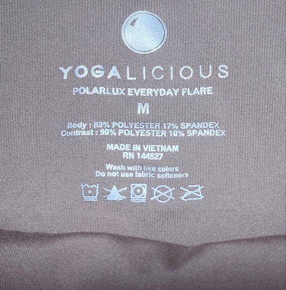 Yogalicous NWT Polarlux Everday Wear Flare Leggings Size Med - Picture 8 of 8